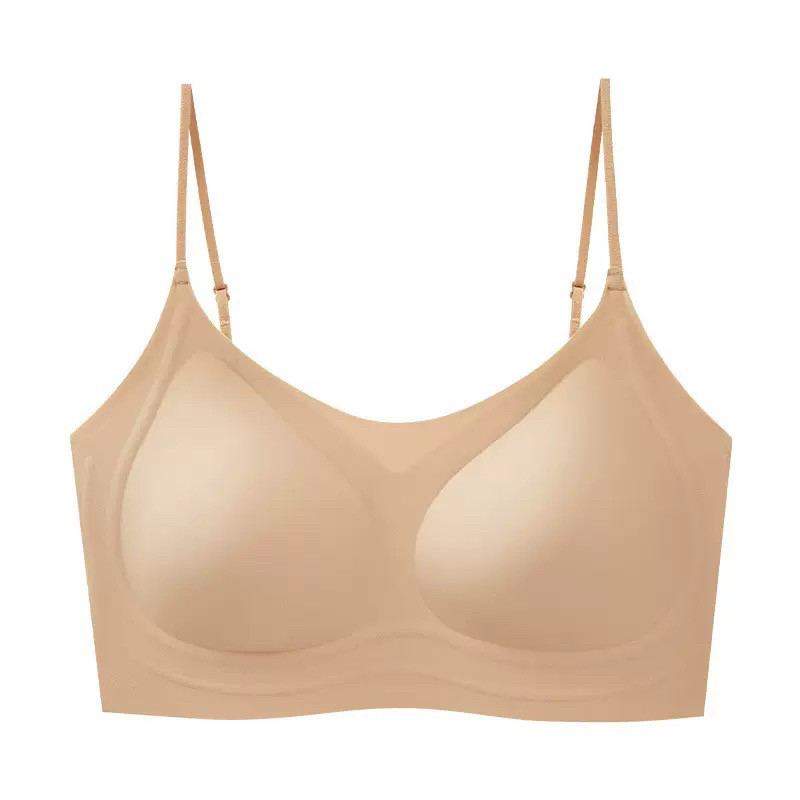 小胸显大隐形内衣女聚拢遮副乳细肩带美背无痕粉底液文胸固定加厚