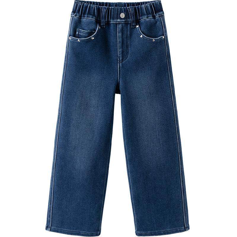 【balaOne】巴拉巴拉童装女童长裤儿童直筒羽绒裤子2025新款冬装