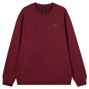 安踏卫衣男女款2025冬季加绒套头衫学生潮流宽松休闲长袖无帽外套