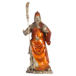 铜武圣关公摆件武财神爷关公神像铜像入户中式玄关公司开业礼品