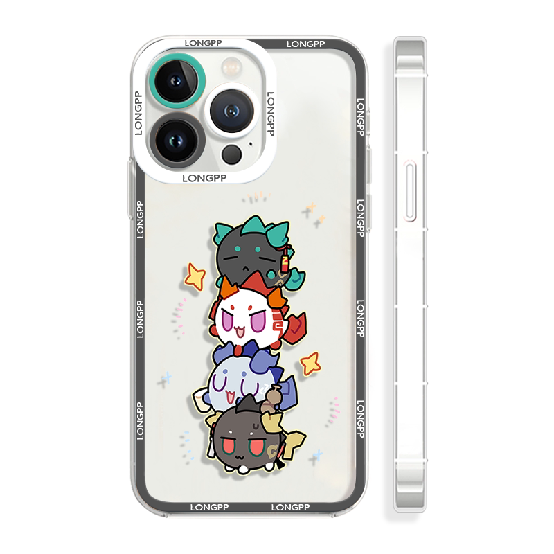 二次元iQOOz9手机壳明日方舟可爱龙泡泡华为pura70苹果15适用于iPhonexr小米14vivoy77荣耀90红