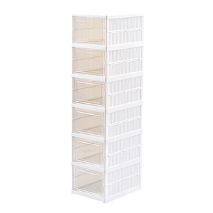 免安装折叠鞋架防尘透明AJ鞋盒家用宿舍翻盖组合多层一体式鞋盒