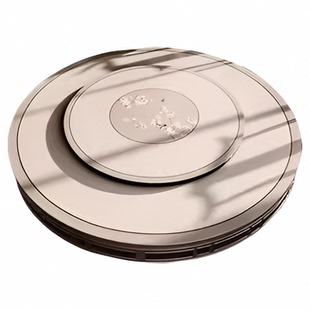 中式圆桌垫皮革双层圆桌桌布免洗防水防油实木家用酒店圆形餐桌垫