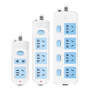 公牛插排插座面板多孔家用带开关接拖线板加长线宿舍学生插板带线