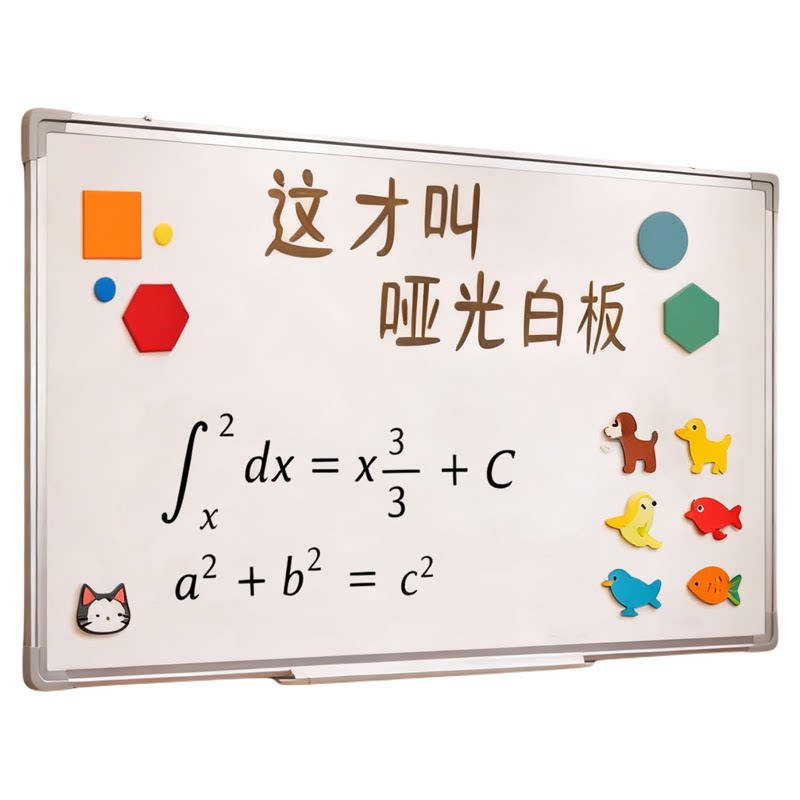 齐富哑光磁吸白板挂墙式