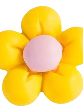 五瓣花朵奶油胶发饰洞洞鞋摆件