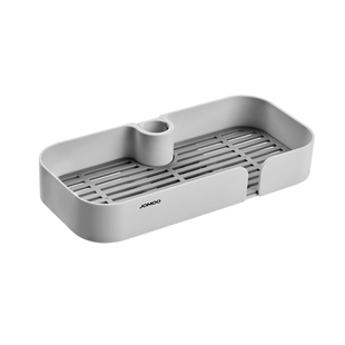 九牧淋浴花洒置物架淋雨浴室洗澡免打孔升降杆沐浴托盘卫生间收纳