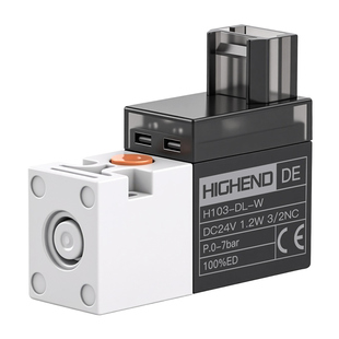 SMC型高频微型电磁阀10MM气阀30Hz二位三通控制阀24V12V6V真空阀