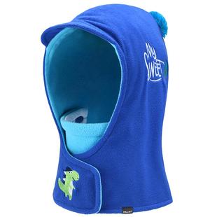 伯希和儿童帽子保暖围巾冬季多功能一体帽防寒护耳护脸防风面罩