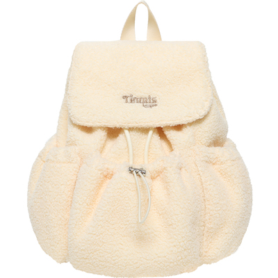 羊羔毛背包女大容量豹纹双肩包