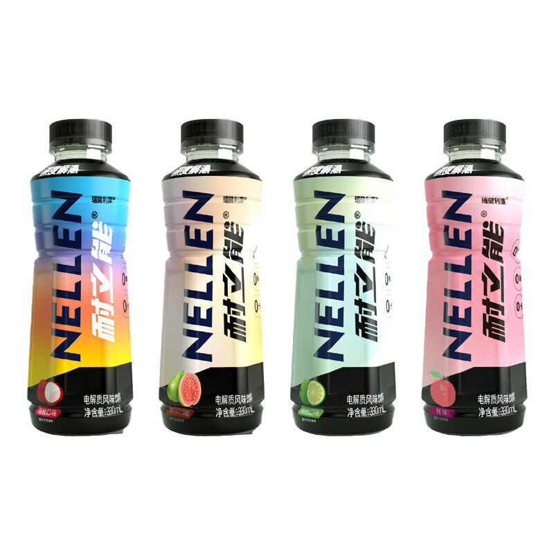 耐立能电解质水饮料跑步健身补水0糖0卡运动多口味便携330ml*4瓶