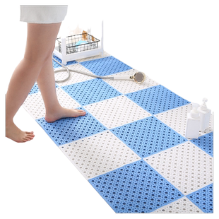 环保无味浴室防滑垫加厚柔软拼接垫淋浴房洗澡家用卫生间厕所脚垫