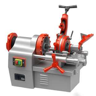 新型全自动电动切管套丝机2寸全自动小型攻丝机不锈钢消防管道