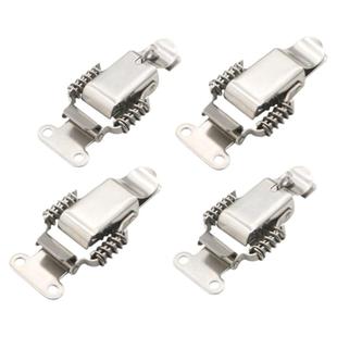 304不锈钢双弹簧搭扣木箱挂锁扣工具箱搭扣工业卡扣箱包挂扣配件