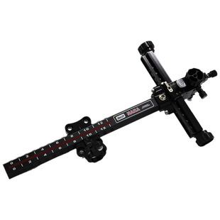 迪酷特反曲瞄准器弓箭碳素微调瞄准器9寸长杆瞄具NAHA射箭器材