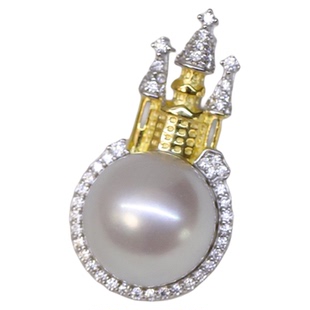 【趣味珍珠】天然海水珍珠巴洛克克旭吊坠煤油灯天空之城小蜜蜂