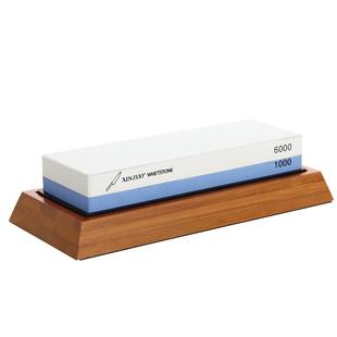 信作1000#6000目磨刀石大马士菜刀磨刀工具白刚玉油石磨刀器砥石