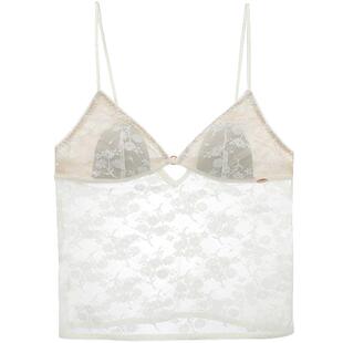 蕾丝美背内衣女歌瑞尔新品兔耳杯吊带背心罩杯一体透气文胸内搭