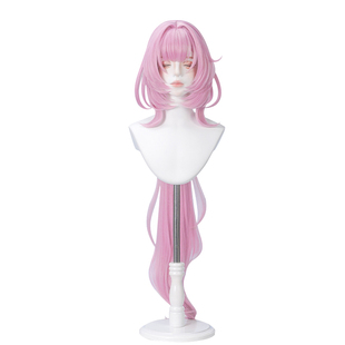 三分妄想崩坏3爱莉希雅粉色妖精小姐cos假发仿真头皮顶无定金发卡