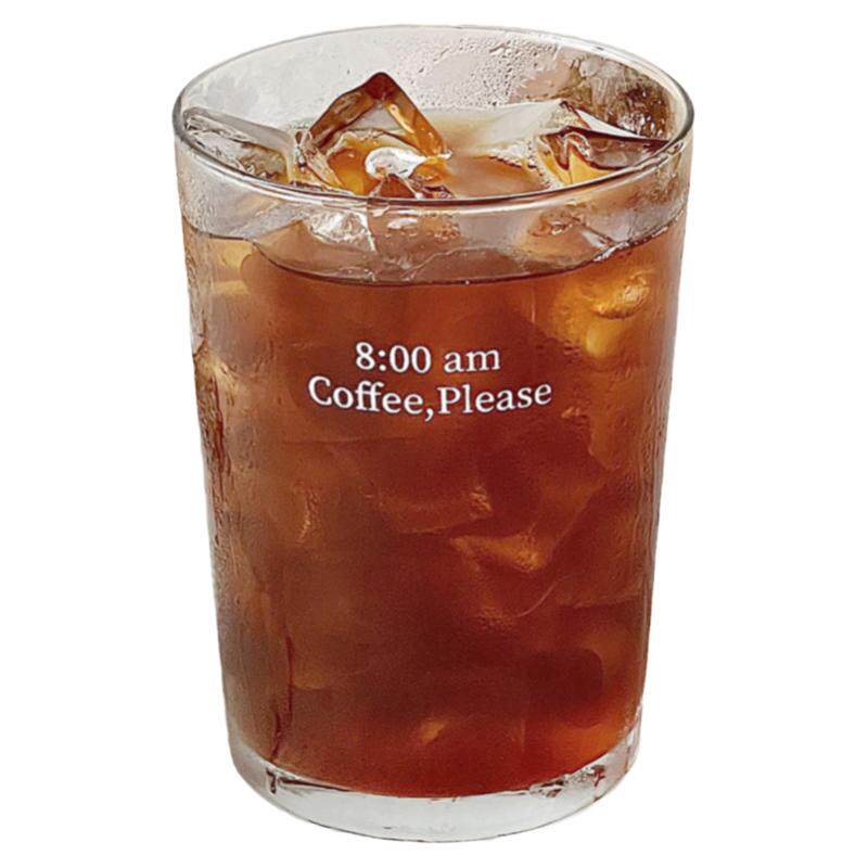 半刻ins风早八字母杯玻璃杯