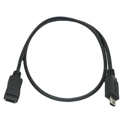 0.5米迷你usb公对母车载延长线