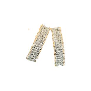 裘皮长方形百搭袖口金属皮草貂皮女的装饰纽扣水钻袖扣大衣扣子