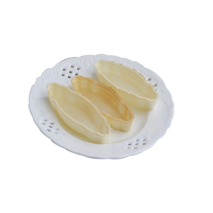 糯米船壳半成品防风林酥脆焦糖杏仁酥北海道风味网红叶子酥饼壳皮