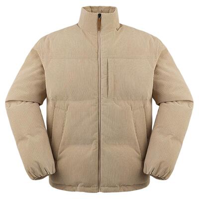 添柏岚男羽绒服灯芯绒防水面包服