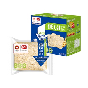 盼盼低GI全麦面包营养健康早餐代餐糕点吐司休闲零食小吃600g*1箱