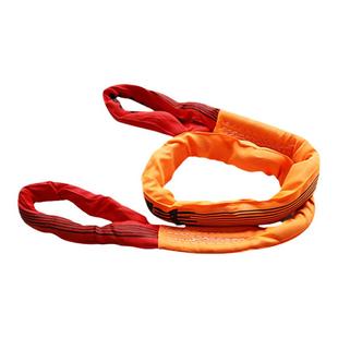 柔性吊装带双扣国标3/5/10吨工业起重圆环形软吊带行车彩色吊绳带