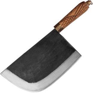 砍骨头刀手工锻打斩骨刀重型屠夫锰钢剁骨刀商用卖肉砍骨头专用刀