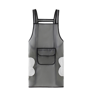 2025新款防水围裙女家用厨房防油工作服网红做饭穿的透明护衣定制