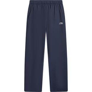 李宁童装卫裤男女小大童2026新款长裤春季休闲直筒针织童装