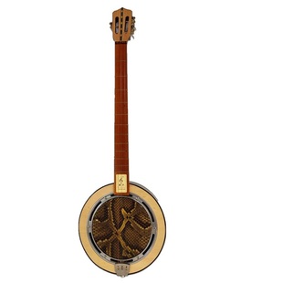 雄声正品红木指板秦琴民族弹拨乐器三弦琴蟒蛇皮园形腰形厂家直销