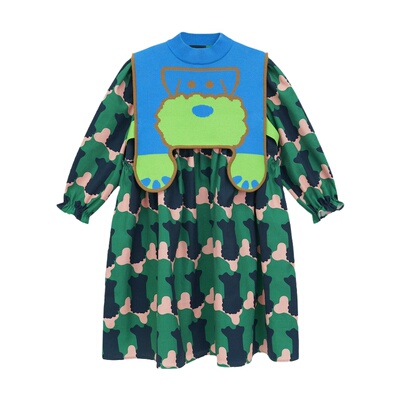 pocoblush原创小狗米卢马甲长裙