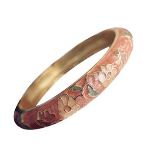 彩金正宗北京景泰蓝手镯子女雕蝴蝶花汉服手环国潮秀禾女神母亲礼