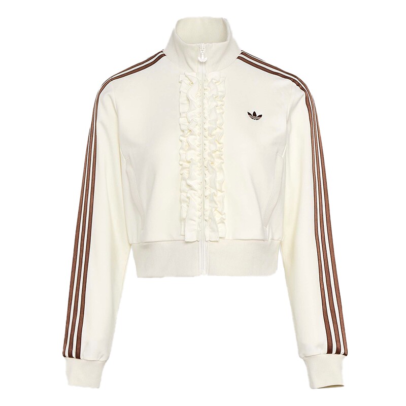 adidas阿迪达斯三叶草女子TRACK TOP运动健身夹克外套KU9388