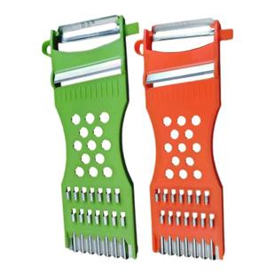 切菜器双头擦丝器削皮器不锈钢刨丝器多功能瓜果塑料拉丝器刮皮