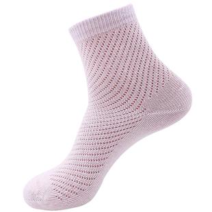 欧蒂爱棉纱袜子男夏季薄款网眼男士薄袜防臭中筒网袜无缝夏天男袜