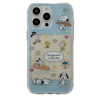 独壳 趣味卡通史努比日记带链条适用17苹果16手机壳iPhone15promax新款14ProMax防摔13pro女款双层手机套硬壳