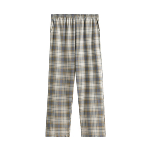 芬腾睡裤男款夏季纯棉长裤薄款2025新款格子家居裤可外穿休闲裤子