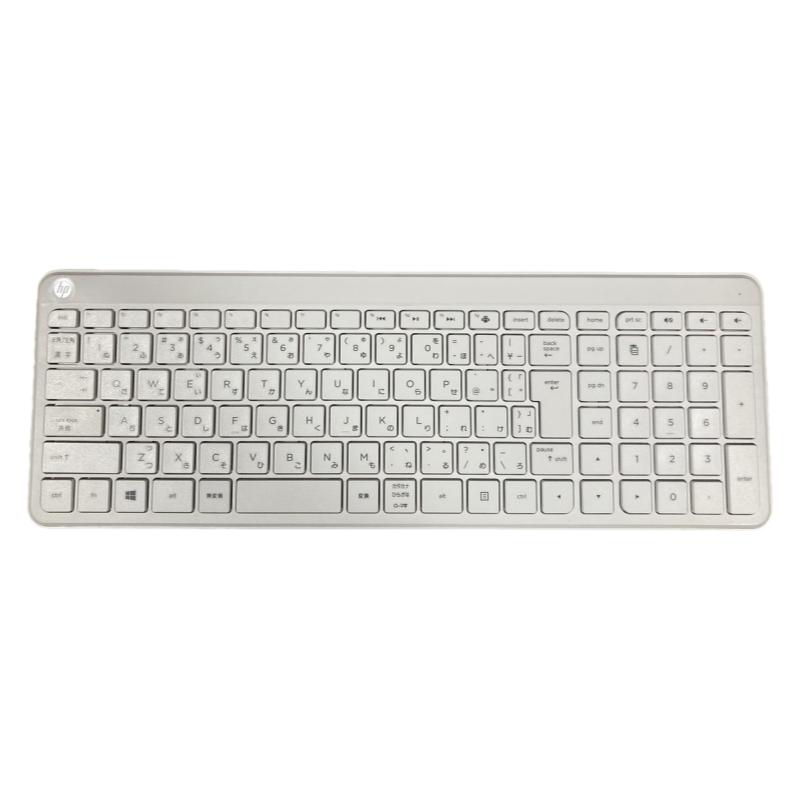 全新【日文日语】惠普HP品牌机无线2.4G白色办公家用键盘鼠标套装