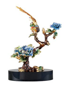 圣朗伦现代中式创意珐琅彩摆件