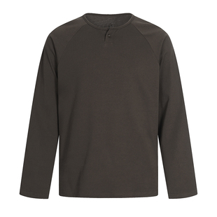 美式复古高端280g重磅纯棉长袖t恤男2026春季新款内搭打底衫上衣