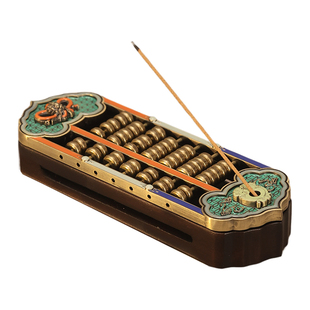 中式古典木质香炉家用室内香薰炉沉香檀香线香盒茶道熏香炉摆件