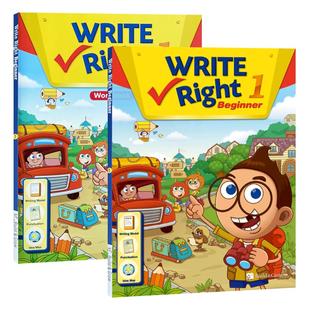 【原版正品】瑞派写作练习Write Right Beginner 1/2/3级 课本+练习册 8-10岁剑桥YLE英语教材少儿初阶基础写作课程书籍