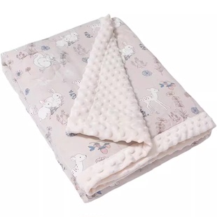 littletiny调温豆豆毯儿童毛毯被子幼儿园午睡秋冬宝宝加厚盖毯