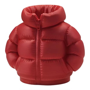 爆款羽绒服笔筒韩版小清新甜美褶皱云朵包女化妆品桌面收纳盒摆件