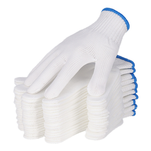 批发尼龙手套劳保耐磨加厚棉纱线棉线男女薄劳动工人工作工地干活