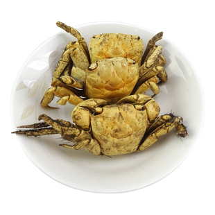 方海 中药材 螃蟹壳 干螃蟹蟹壳 整螃蟹 螃蟹骨 可磨方海粉 500克